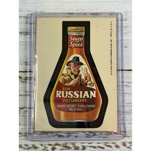 1976 Topps Wacky Packages Series 16 Seven Spies For Russian Documents